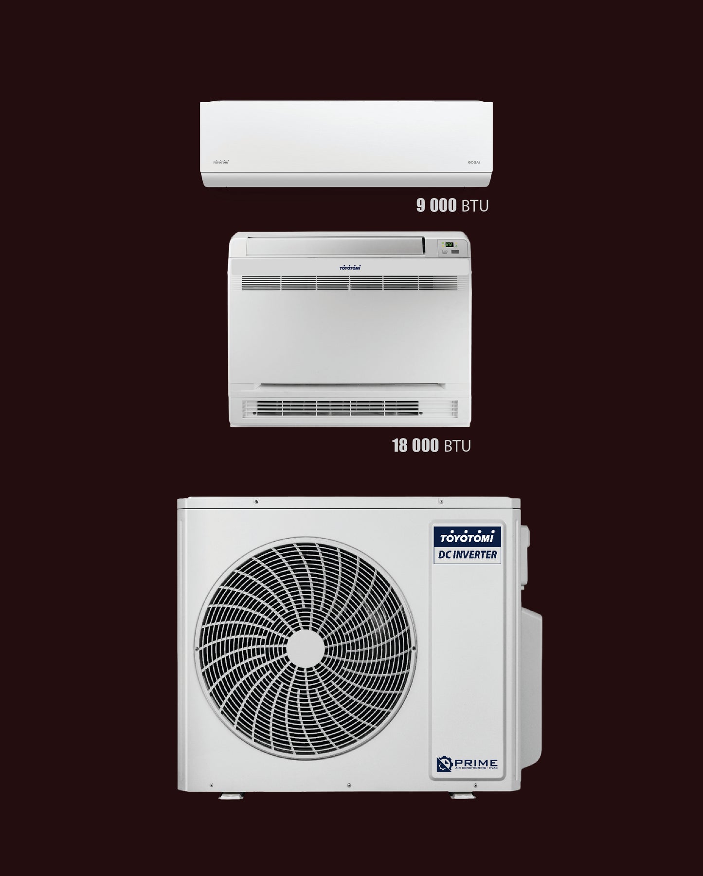 TOYOTOMI - MULTI SPLIT ME 2 KOKA MURAL, TOKSORË