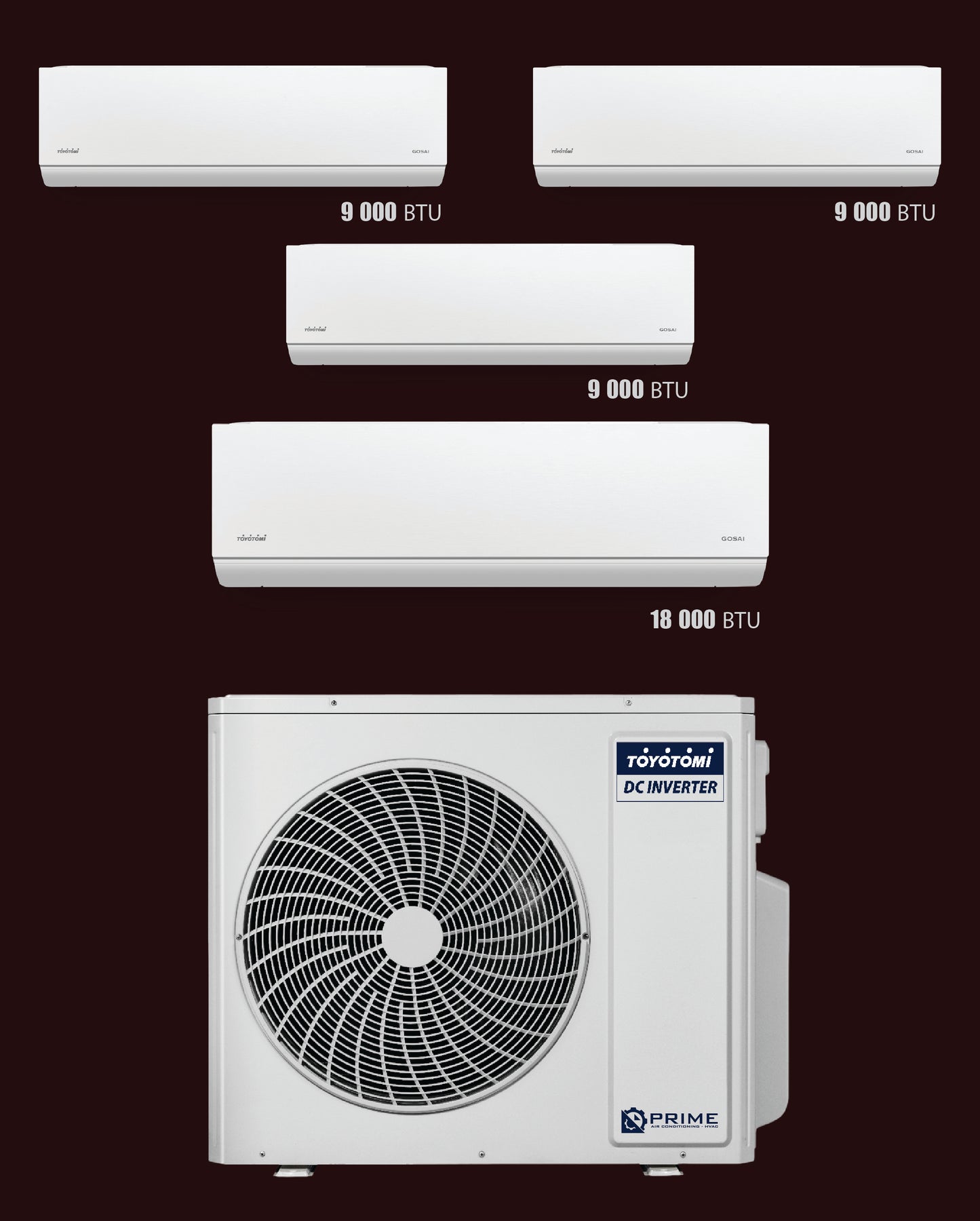 TOYOTOMI - MULTI SPLIT ME 4 KOKA MURAL