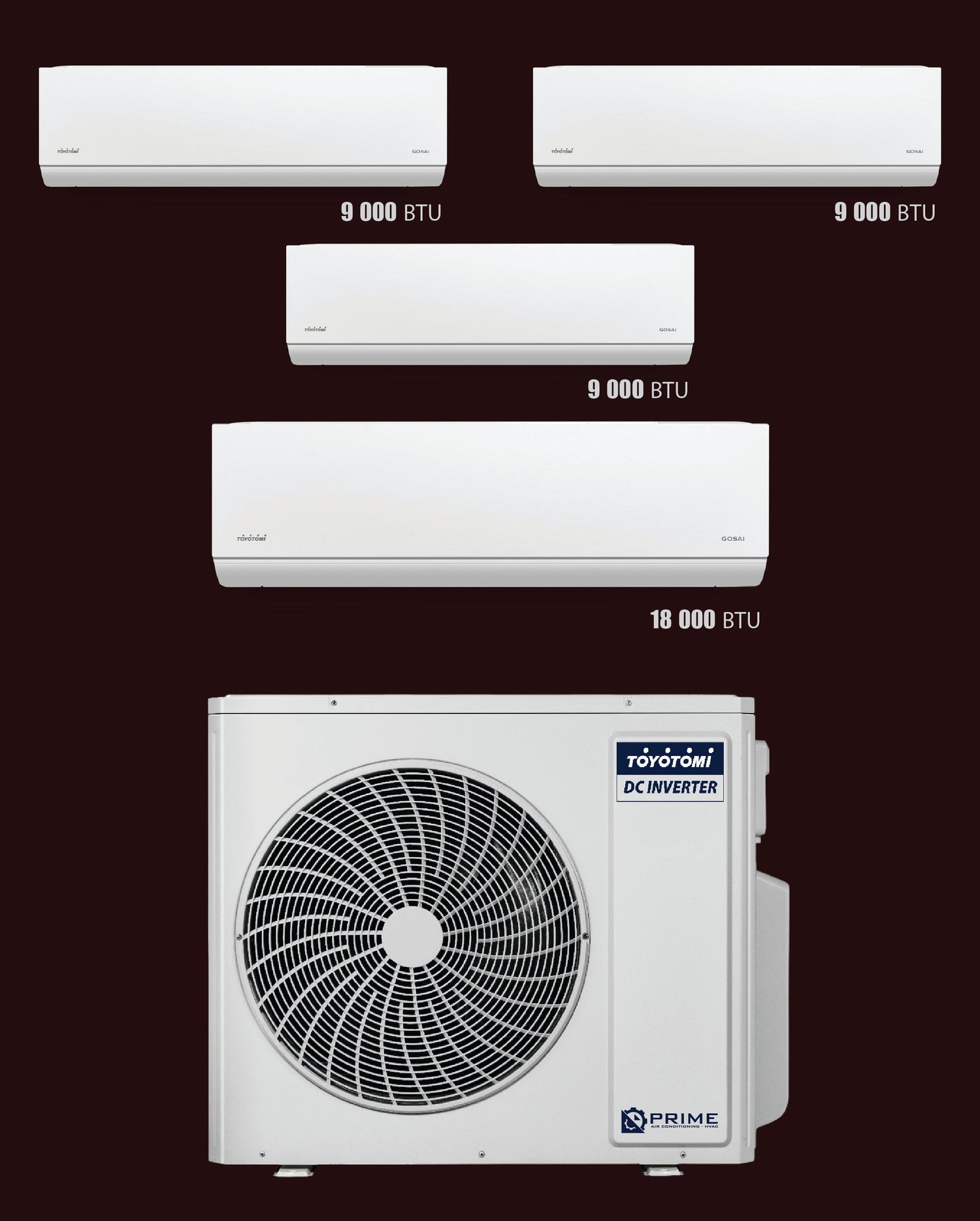 MULTI-SPLIT ME 4 KOKA - TOYOTOMI