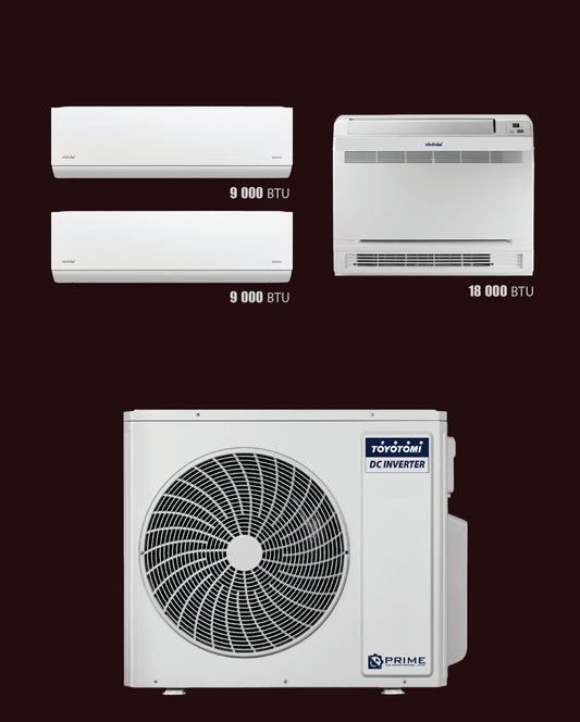 TOYOTOMI - MULTI SPLIT ME 3 KOKA MURAL, TOKSORË