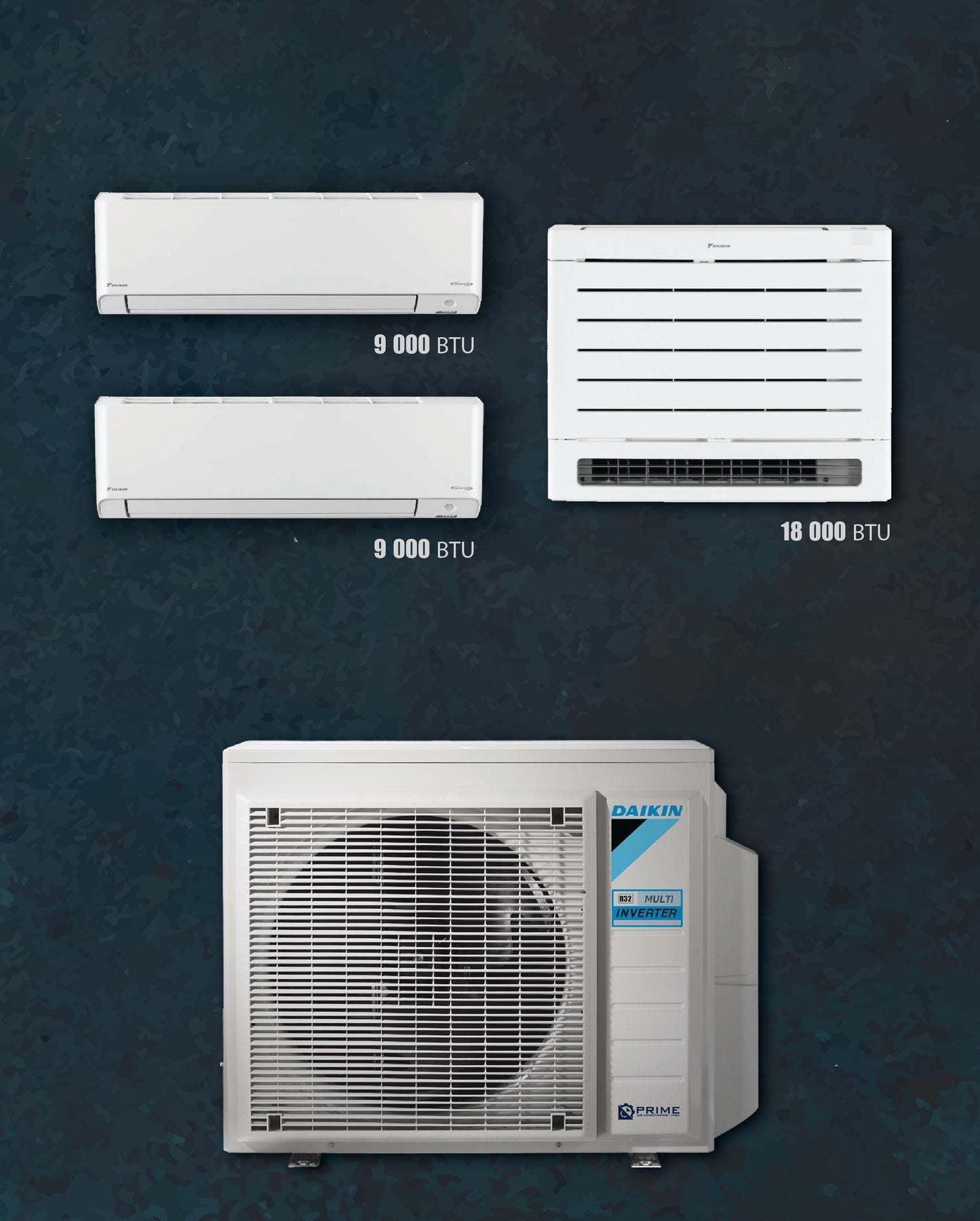 DAIKIN - MULTI SPLIT ME 3 KOKA MURAL, TOKSORË